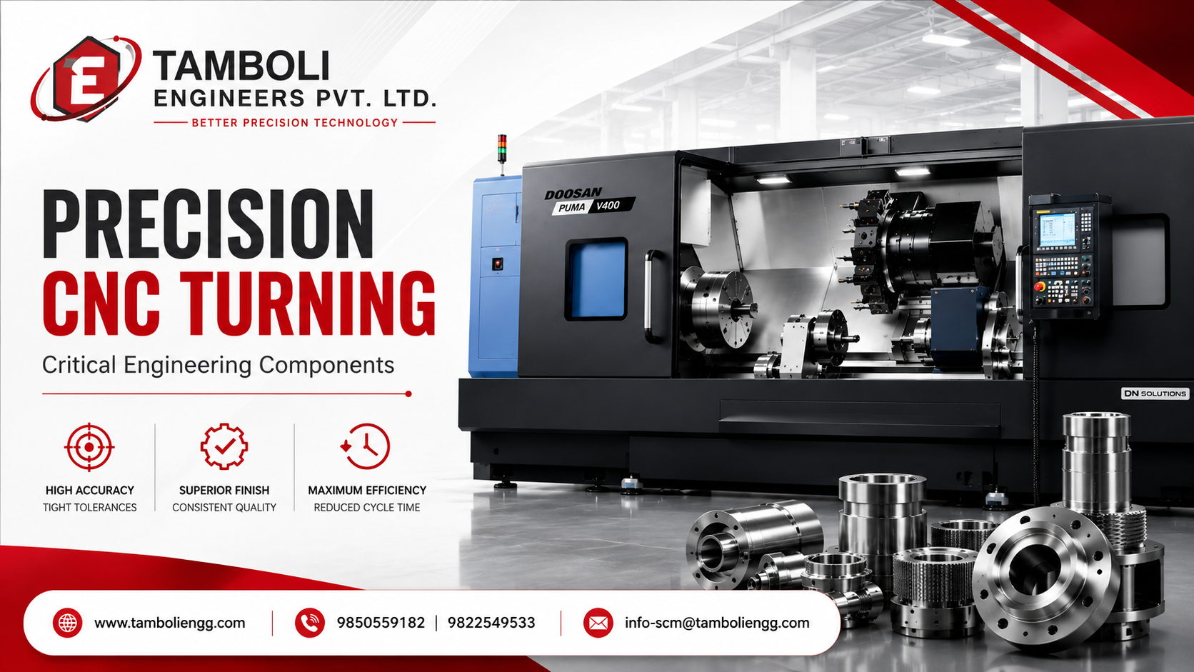 Precision CNC Turning for Critical Engineering Components